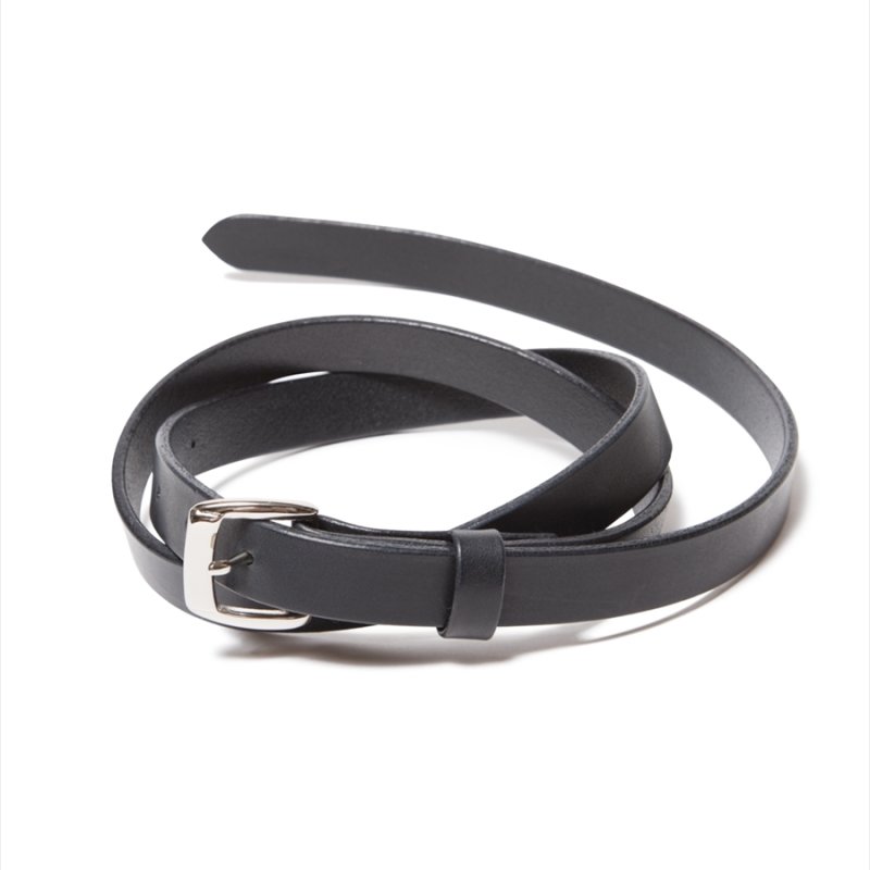 画像1: ANTIDOTE BUYERS CLUB/Narrow Harness Leather Belt(Black)