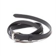 画像2: ANTIDOTE BUYERS CLUB/Narrow Harness Leather Belt（Black） (2)