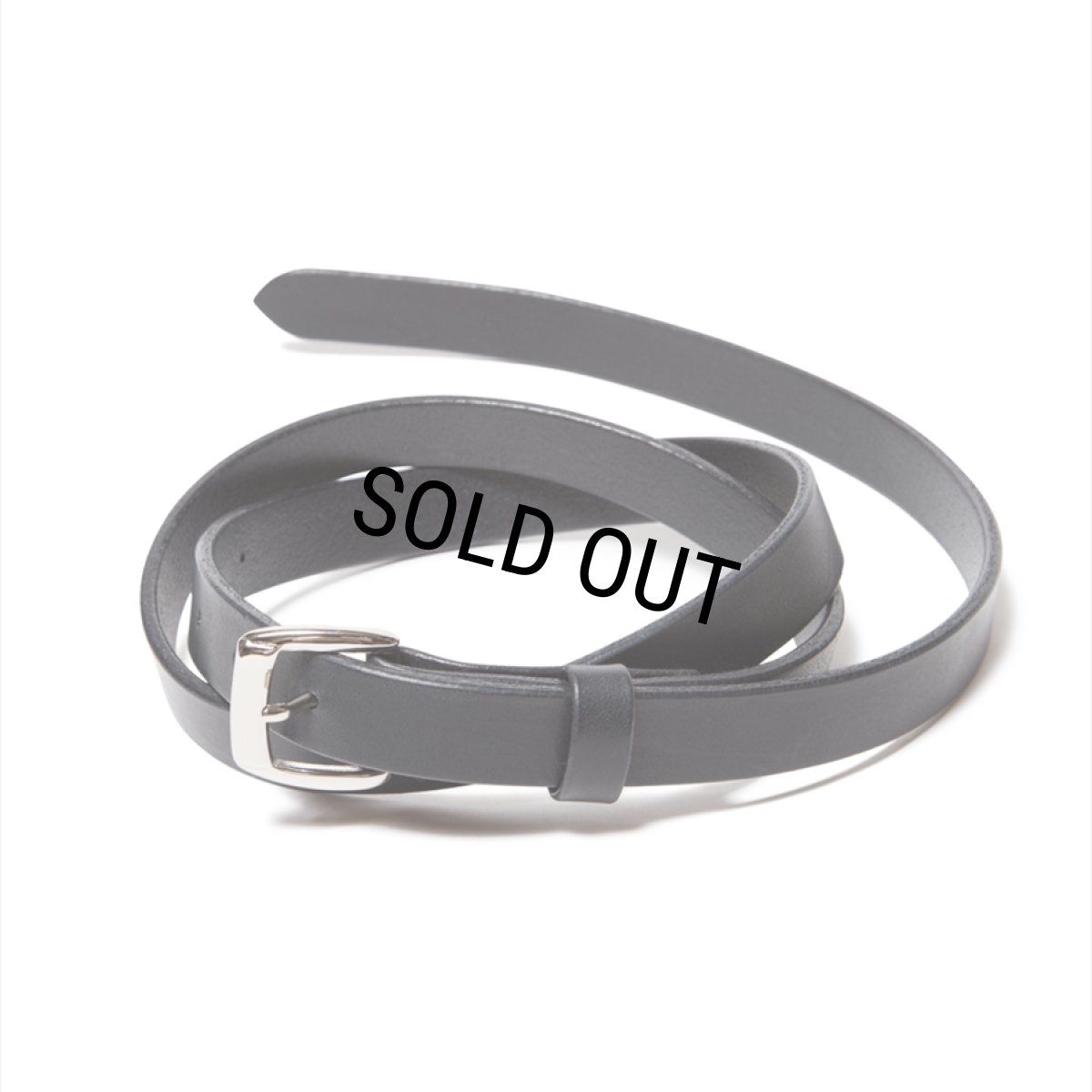 画像2: ANTIDOTE BUYERS CLUB/Narrow Harness Leather Belt(Black) (2)