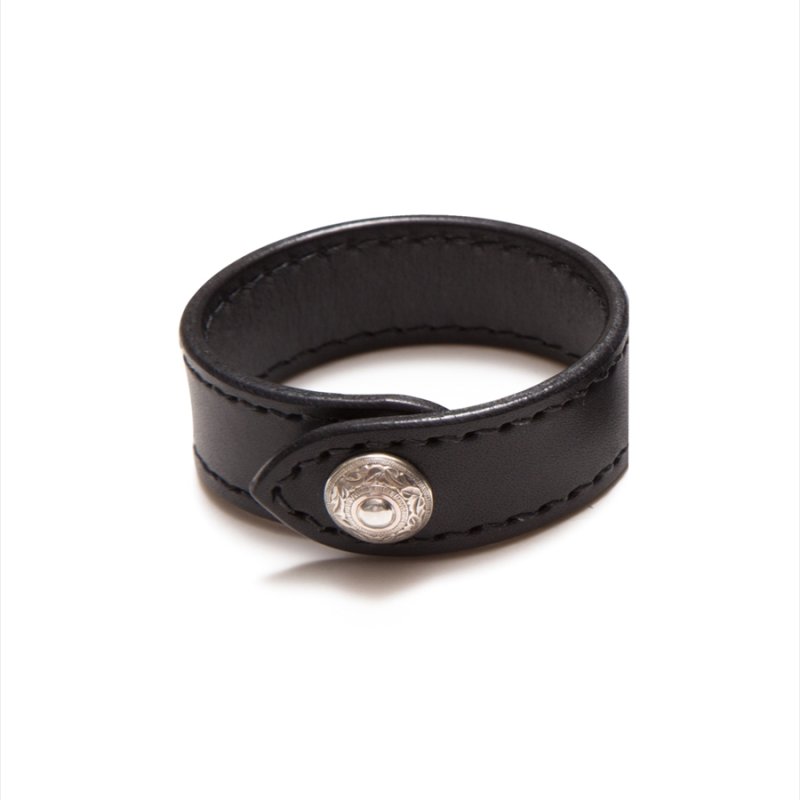 画像1: ANTIDOTE BUYERS CLUB/Leather Wristband(Black)