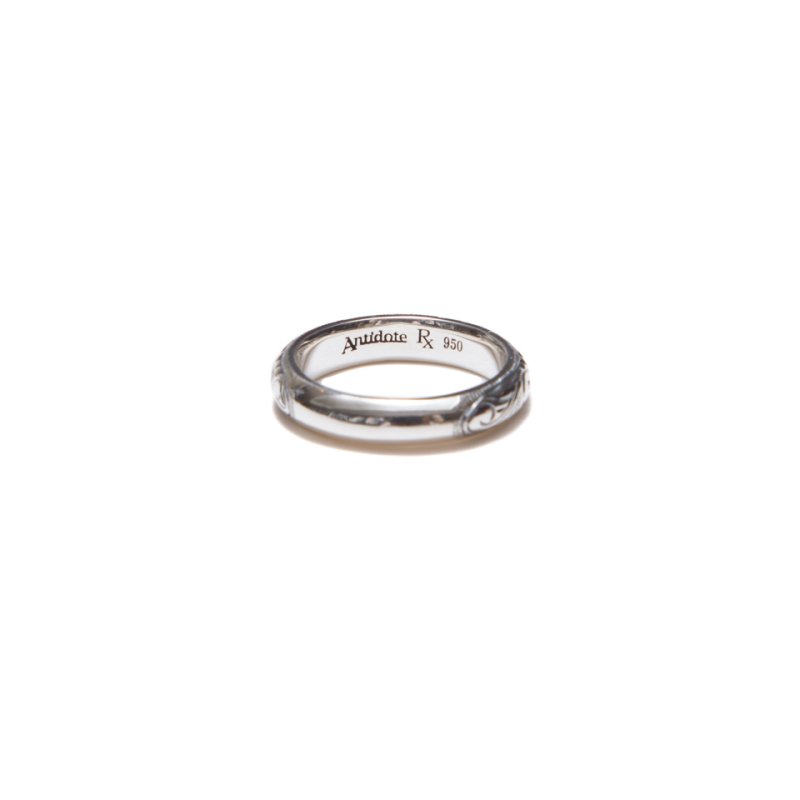 画像2: ANTIDOTE BUYERS CLUB/Engraved Round Ring（Silver）