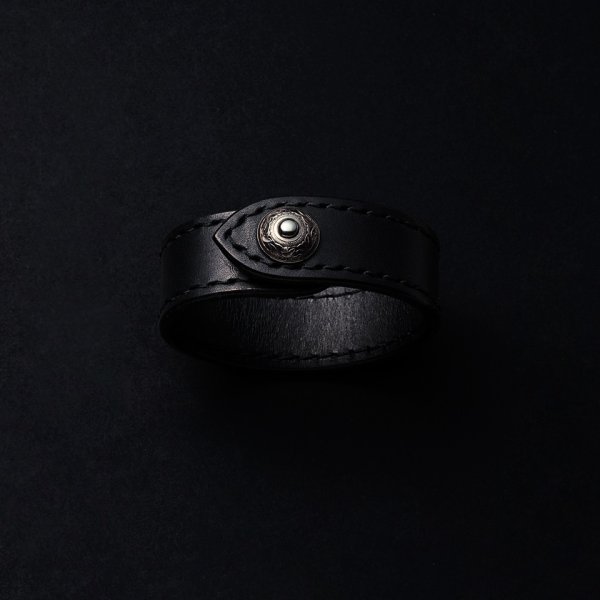 画像1: ANTIDOTE BUYERS CLUB/Leather Wristband（Black）［レザーリストバンド］