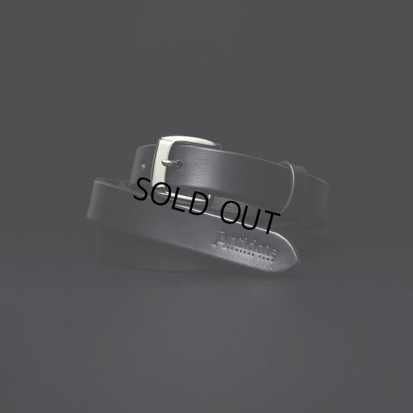 画像1: ANTIDOTE BUYERS CLUB/Narrow Harness Leather Belt（Black）