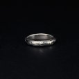画像1: ANTIDOTE BUYERS CLUB/Engraved Round Ring（シルバー）［ピンキー リング］ (1)