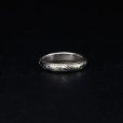 画像1: ANTIDOTE BUYERS CLUB/Engraved Round Ring（Silver） (1)