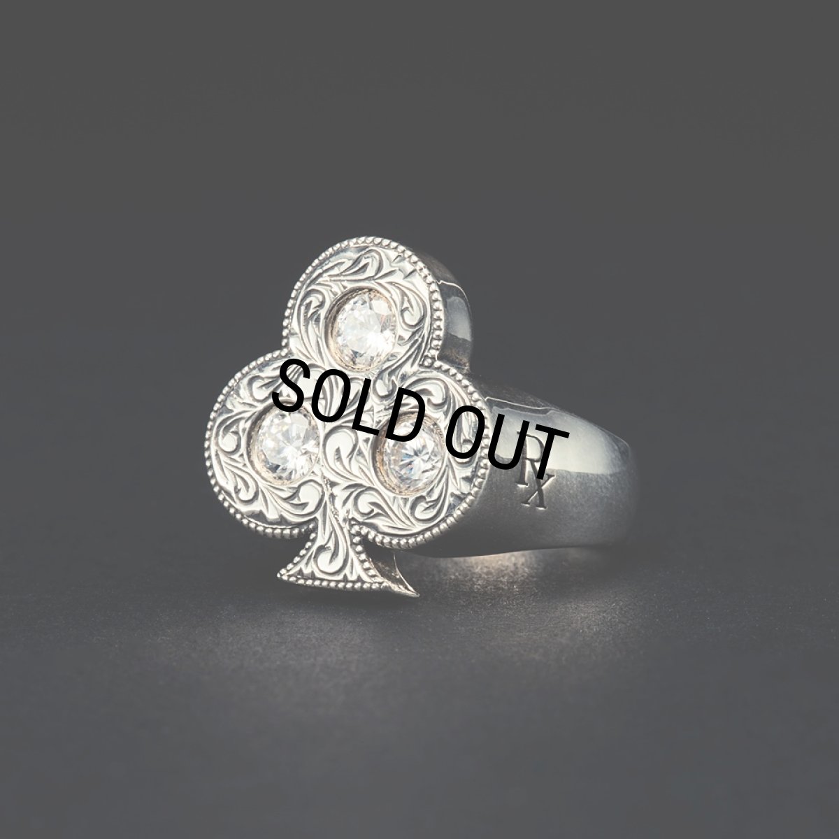 画像1: ANTIDOTE BUYERS CLUB/Engraved Club Ring（Silver） (1)