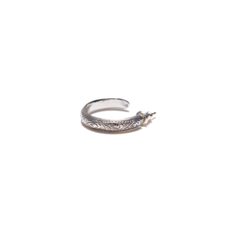 画像2: ANTIDOTE BUYERS CLUB/Engraved Hoop Earring（Single）（Silver）