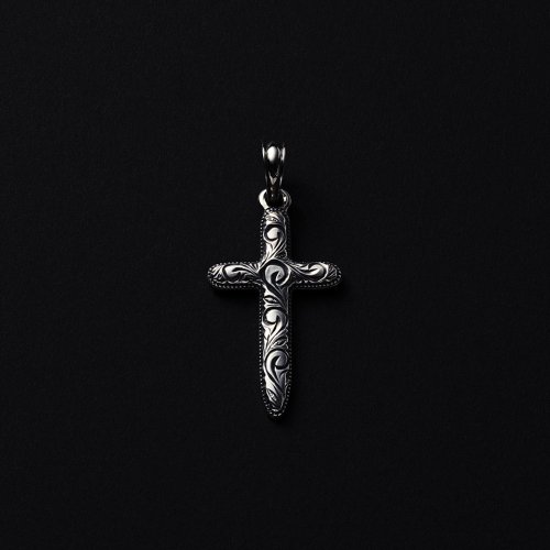 他の写真1: ANTIDOTE BUYERS CLUB/Engraved Cross Pendant（Silver）［クロスペンダント］