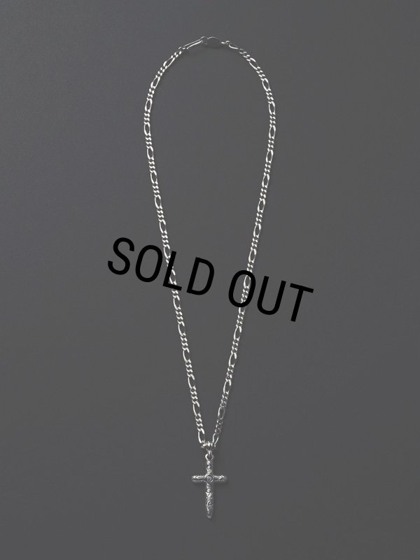 ANTIDOTE BUYERS CLUB/Engraved Cross Pendant（Silver） - JONAS