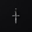 ANTIDOTE BUYERS CLUB/Engraved Cross Pendant（Silver） - JONAS