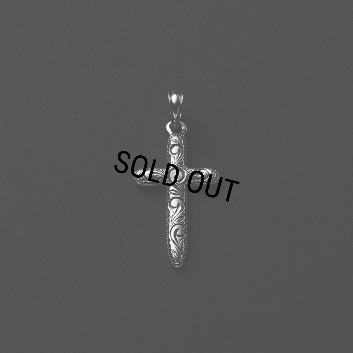 画像1: ANTIDOTE BUYERS CLUB/Engraved Cross Pendant（Silver） (1)