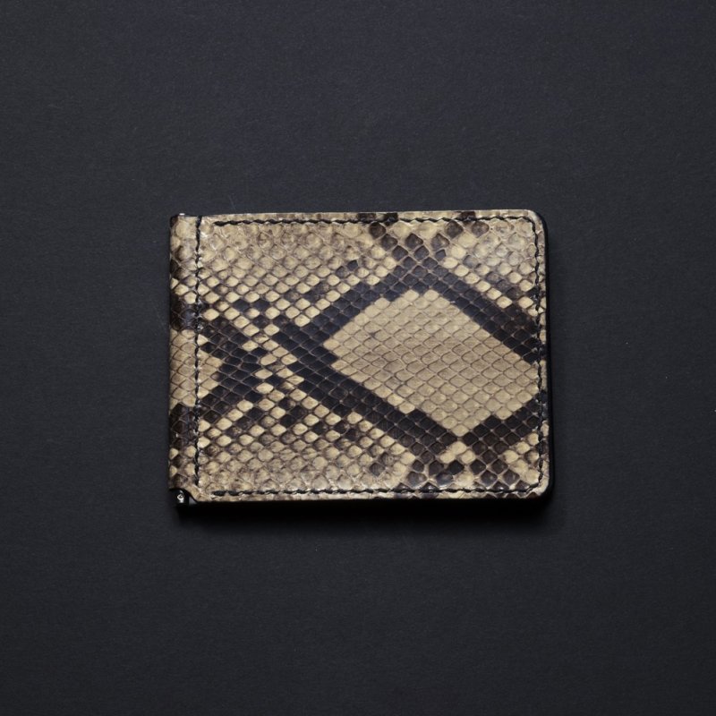 画像1: ANTIDOTE BUYERS CLUB/Money Clip Wallet（Python）（Natural）