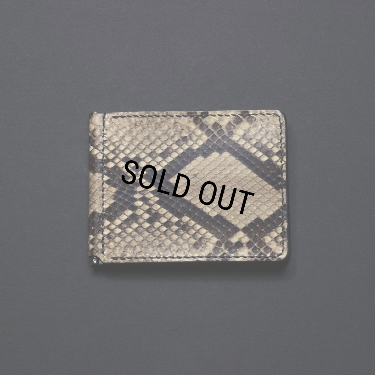 画像1: ANTIDOTE BUYERS CLUB/Money Clip Wallet（Python）（Natural） (1)