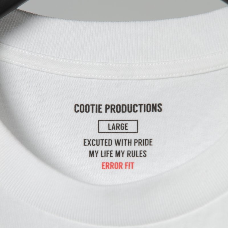 画像2: COOTIE PRODUCTIONS/Open End Yarn Error Fit S/S Tee（ホワイト）［エラーフィットT-21春夏］