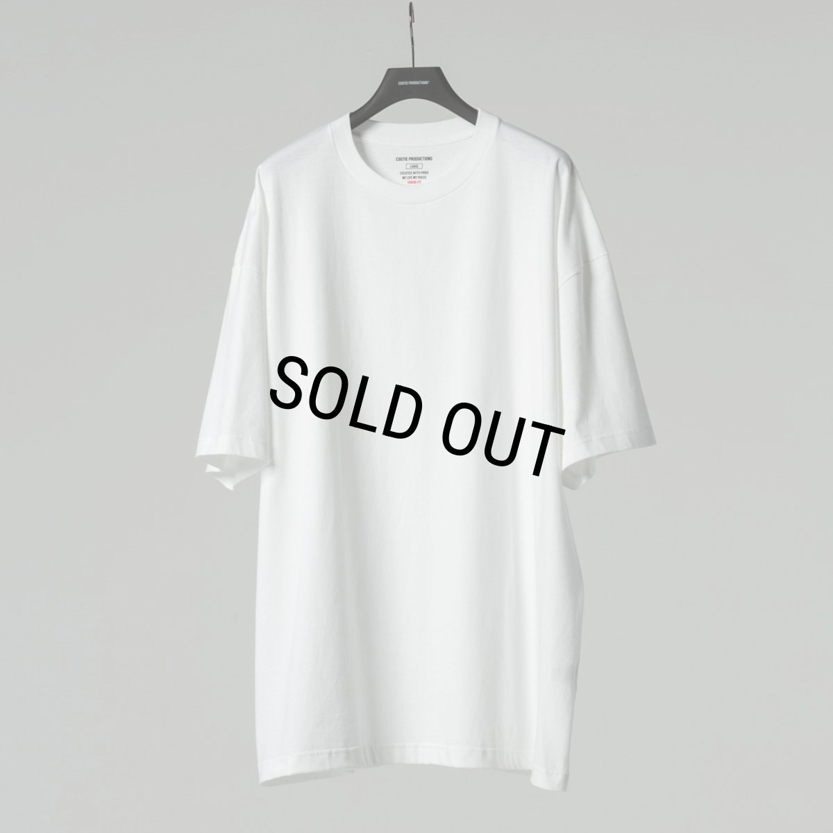 画像2: COOTIE PRODUCTIONS/Open End Yarn Error Fit S/S Tee（ホワイト）［エラーフィットT-21春夏］ (2)