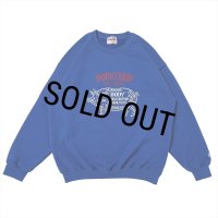 PORKCHOP/CHOPPERS WELCOME SWEAT（ブルー）［クルーネックスウェット-21春夏］