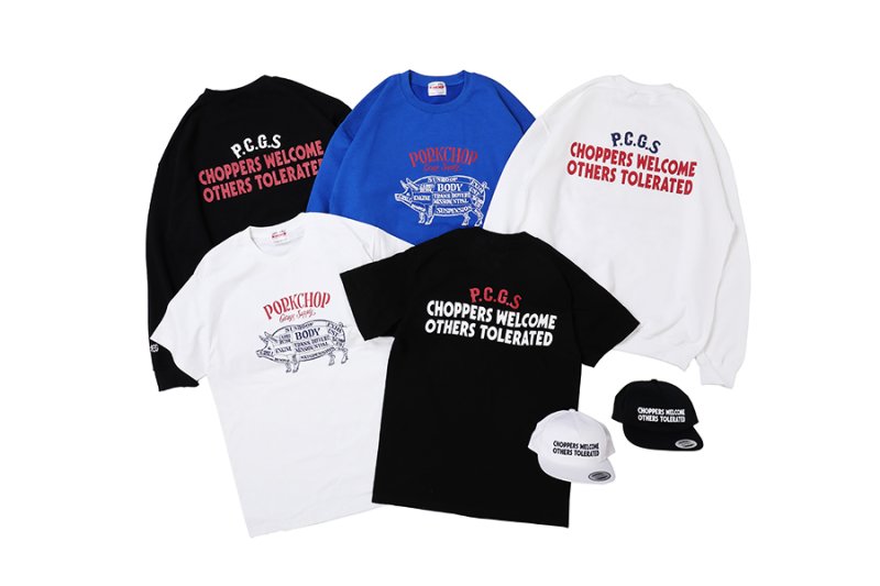 画像3: PORKCHOP/CHOPPERS WELCOME SWEAT（ブルー）［クルーネックスウェット-21春夏］