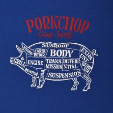 画像3: PORKCHOP/CHOPPERS WELCOME SWEAT（ブルー）［クルーネックスウェット-21春夏］ (3)