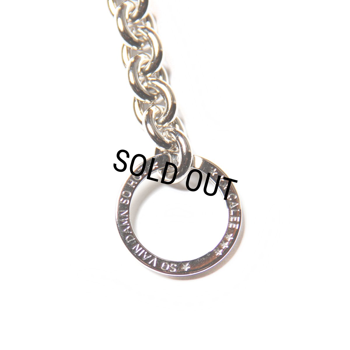 画像4: CALEE/SILVER STAR CONCHO LEATHER WALLET CHAIN（BLACK）［ウォレットチェーン-25春夏］ (4)