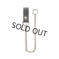CALEE/Silver star concho leather wallet chain（BLACK）［ウォレットチェーン-23春夏］