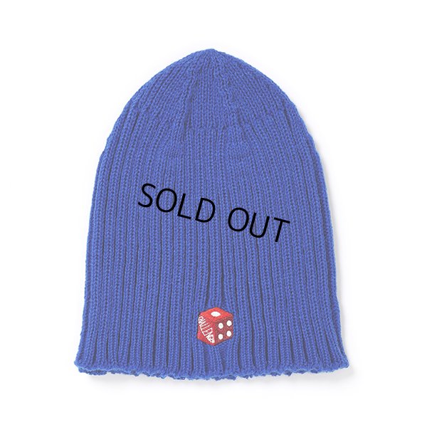 画像1: CHALLENGER/DICE KNIT CAP（ブルー）［ダイスニットキャップ-22春夏］