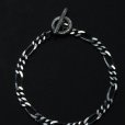 画像2: ANTIDOTE BUYERS CLUB/Figaro Wide Chain Bracelet（Silver） (2)