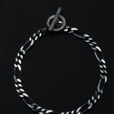 画像2: ANTIDOTE BUYERS CLUB/Figaro Wide Chain Bracelet（Silver） (2)