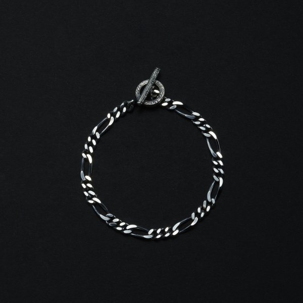 画像1: ANTIDOTE BUYERS CLUB/Figaro Wide Chain Bracelet（Silver）