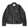 画像5: DAIRIKU/Hand Painted Double Leather Jacket（ブラック） 【30%OFF】［ハンドペイントダブルレザーJKT-22春夏］