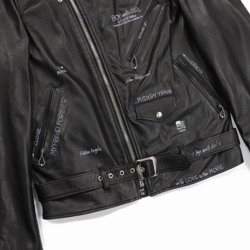 他の写真3: DAIRIKU/Hand Painted Double Leather Jacket（ブラック） 【30%OFF】［ハンドペイントダブルレザーJKT-22春夏］