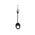 画像1: CALEE/Studs & Embossing assort leather key ring（Type D）（ブラック）［レザーキーリング-22春夏］ (1)