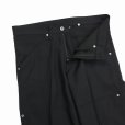 画像4: DAIRIKU/Painter Flasher Pressed Pants（ブラック）［"ペインター"スタプレパンツ-22春夏］