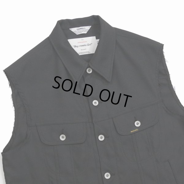 画像3: DAIRIKU/Regular Polyester Vest（ブラック）［ポリエステルベスト-22春夏］