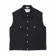 画像1: DAIRIKU/Regular Polyester Vest（ブラック）［ポリエステルベスト-22春夏］ (1)