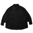 画像2: COOTIE PRODUCTIONS/Polyester Kersey Error Fit CPO Shirts（×Name.）（ブラック）［エラーフィットCPOシャツ-22春夏］ (2)