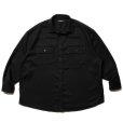 画像1: COOTIE PRODUCTIONS/Polyester Kersey Error Fit CPO Shirts（×Name.）（ブラック）［エラーフィットCPOシャツ-22春夏］ (1)