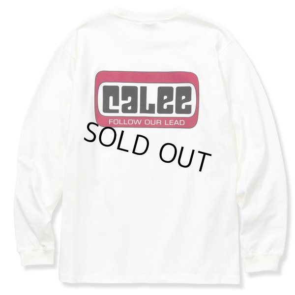 画像2: CALEE/CALEE Box logo L/S t-shirt（ホワイト）［プリント長袖T-22春夏］