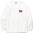 画像1: CALEE/CALEE Box logo L/S t-shirt（ホワイト）［プリント長袖T-22春夏］ (1)