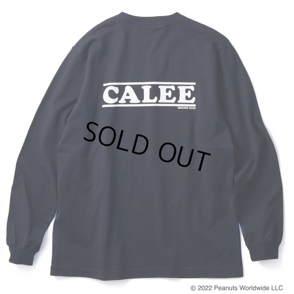 画像2: CALEE/PEANUTS L/S T-shirt（ブラック） 【30%OFF】［プリント長袖T-22春夏］