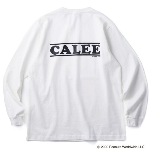 他の写真2: CALEE/PEANUTS L/S T-shirt（ホワイト）［プリント長袖T-22春夏］