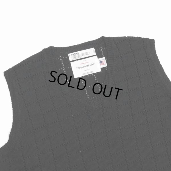 画像3: DAIRIKU/"A.J." Knit Vest（ブラック） 【40%OFF】［ニットベスト-22春夏］