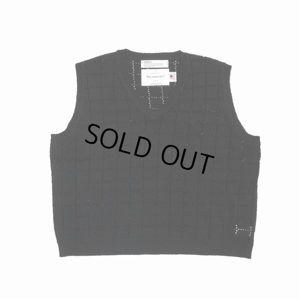画像1: DAIRIKU/"A.J." Knit Vest（ブラック） 【40%OFF】［ニットベスト-22春夏］