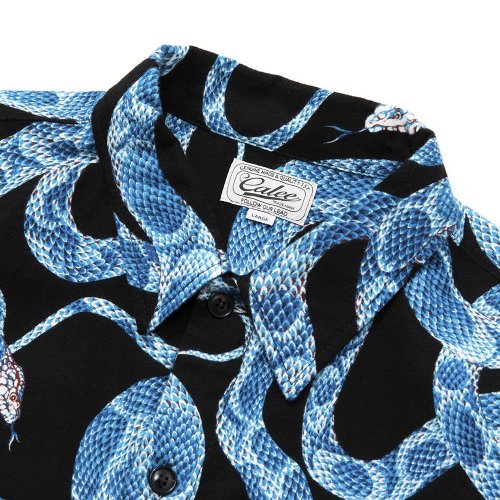 他の写真2: CALEE/Allover snake pattern over silhouette shirt jacket（ブラック）［スネーク柄シャツJKT-22春夏］
