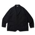 画像1: COOTIE PRODUCTIONS/Garment Dyed Lapel Jacket（ブラック）［ラペルJKT-22春夏］ (1)