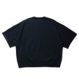 画像2: COOTIE PRODUCTIONS/Sulfur Dyed Cut Off S/S Sweatshirt（ブラック）［カットオフ半袖スウェット-22春夏］ (2)