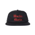 画像1: WACKO MARIA/SNAPBACK CAP（TYPE-2）（ブラック）［スナップバックキャップ-22春夏］ (1)