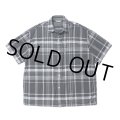 COOTIE PRODUCTIONS/Madras Check S/S Shirt（グレー）［マドラス 