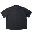画像2: COOTIE PRODUCTIONS/T/C Panama Work S/S Shirt（ブラック）［T/Cパナマワークシャツ-22春夏］ (2)