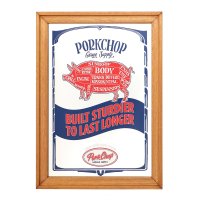 PORKCHOP/PUB MIRROR（WOOD）［パブミラー-22秋冬］