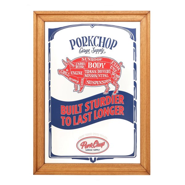 画像1: PORKCHOP/PUB MIRROR（WOOD）［パブミラー-22秋冬］